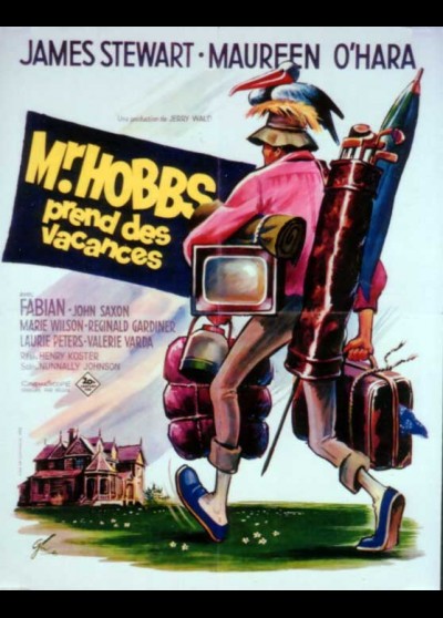 affiche du film MONSIEUR HOBBS PREND DES VACANCES