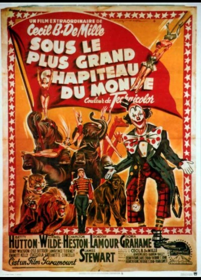 affiche du film SOUS LE PLUS GRAND CHAPITEAU DU MONDE