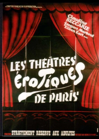 affiche du film THEATRES EROTIQUES DE PARIS (LES)