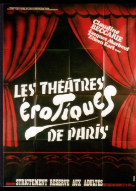 affiche du film THEATRES EROTIQUES DE PARIS (LES)