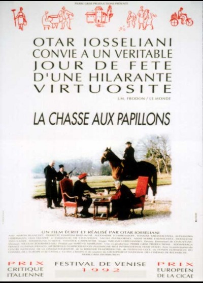 affiche du film CHASSE AUX PAPILLONS (LA)