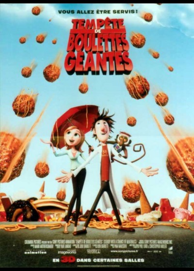 CLOUDY WITH A CHANCE OF MEATBALLS movie poster