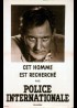 affiche du film POLICE INTERNATIONALE