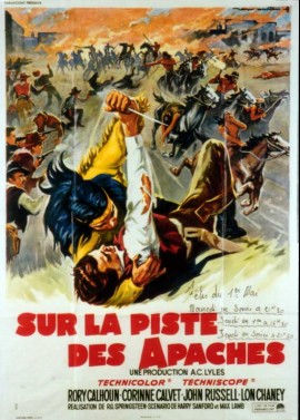 affiche du film SUR LA PISTE DES APACHES