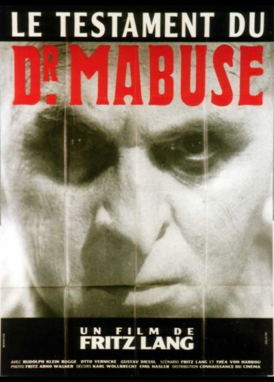 affiche du film TESTAMENT DU DOCTEUR MABUSE (LE)