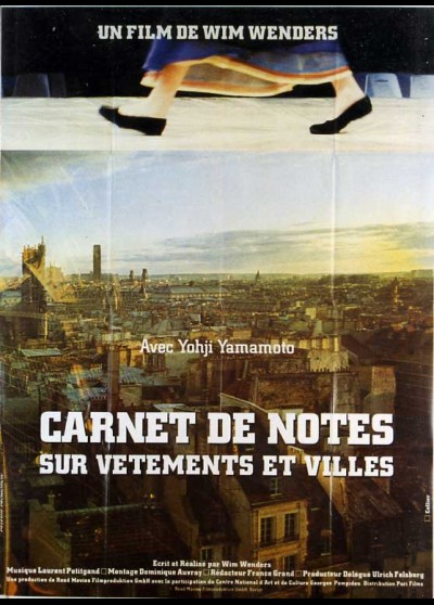 affiche du film CARNET DE NOTES SUR VETEMENTS ET VILLE