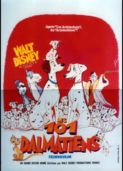 ONE HUNDRED AND ONE DALMATIANS / 101 DALMATIANS movie poster