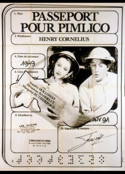 affiche du film PASSEPORT POUR PIMLICO