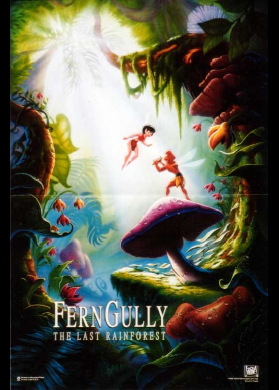 poster FERNGULLY THE LAST RAINFOREST Bill Kroyer CINESUD movie posters