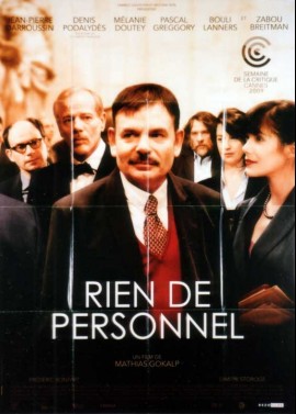 affiche du film RIEN DE PERSONNEL