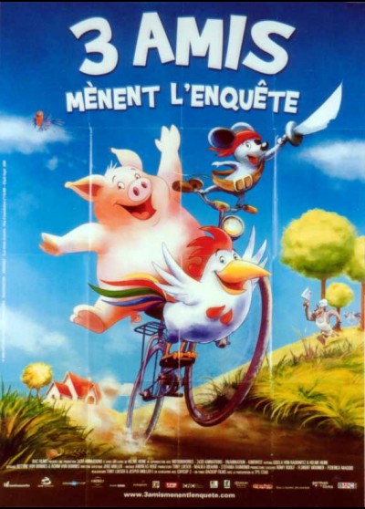 affiche du film TROIS AMIS MENENT L'ENQUETE