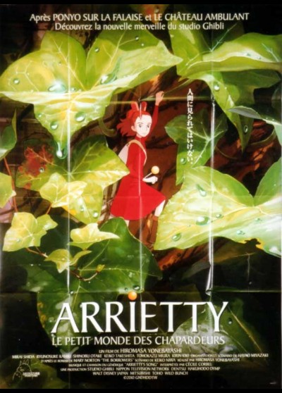 affiche du film ARRIETTY LE PETIT MONDE DES CHAPARDEURS