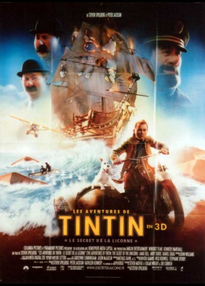 affiche du film AVENTURES DE TINTIN LE SECRET DE LA LICORNE (LES)