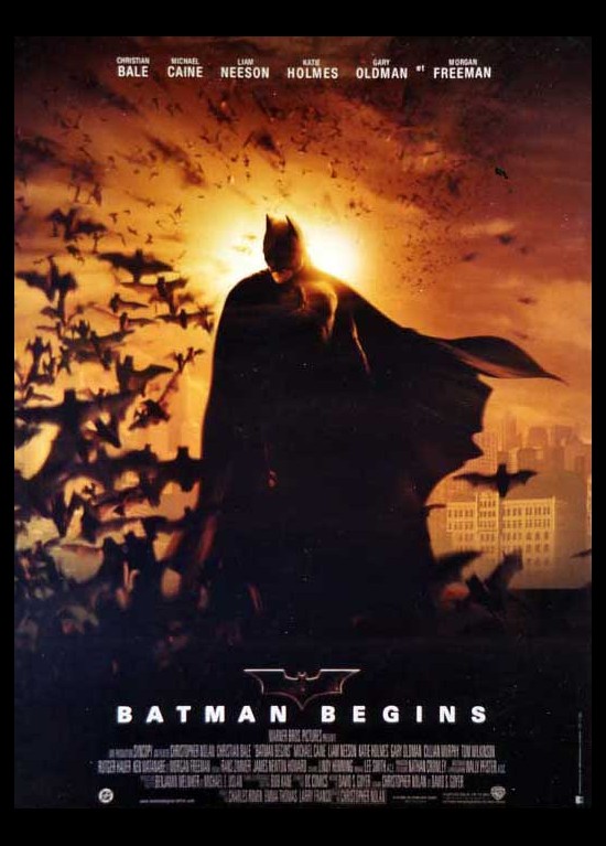 affiche BATMAN BEGINS Christopher Nolan - CINESUD affiches cinéma
