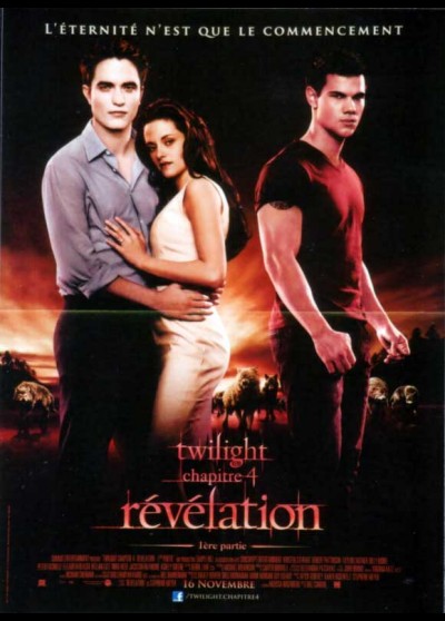 affiche du film TWILIGHT CHAPITRE 4 REVELATION PREMIERE PARTIE