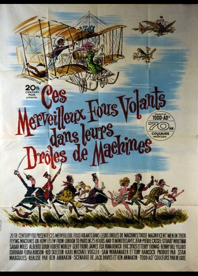 affiche du film CES MERVEILLEUX FOUS VOLANTS DANS LEURS DROLES DE MACHINES