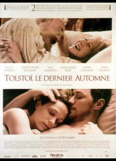 affiche du film TOLSTOI LE DERNIER AUTOMNE