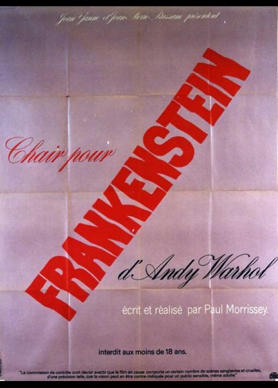 FLESH FOR FRANKENSTEIN movie poster