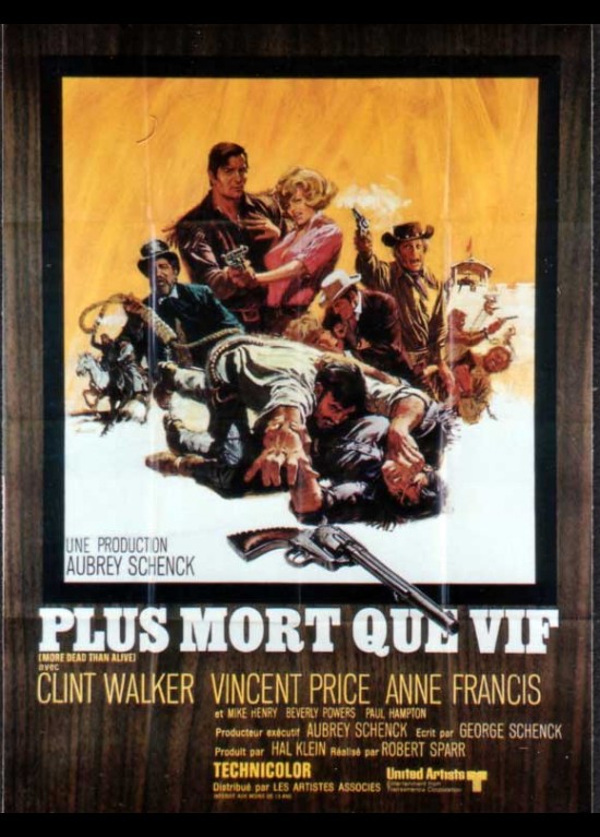 poster MORE DEAD THAN ALIVE Robert Sparr - CINESUD movie posters