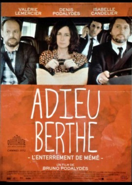 affiche du film ADIEU BERTHE L'ENTERREMENT DE MEME