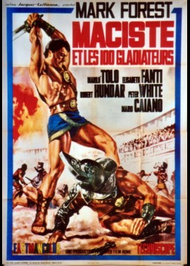 affiche du film MACISTE ET LES CENT GLADIATEURS