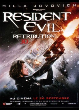 RESIDENT EVIL RETRIBUTION movie poster