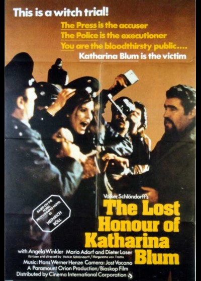 affiche du film HONNEUR PERDU DE KATHARINA BLUM (L')