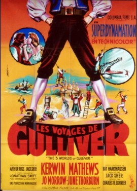 affiche du film LES VOYAGES DE GULLIVER