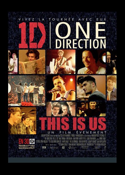 affiche du film ONE DIRECTION THIS IS US