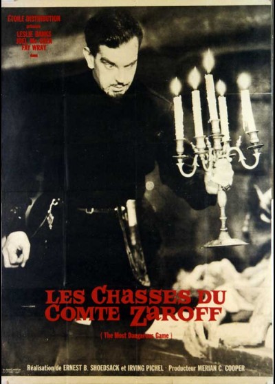 affiche du film CHASSES DU COMTE ZAROFF (LES)