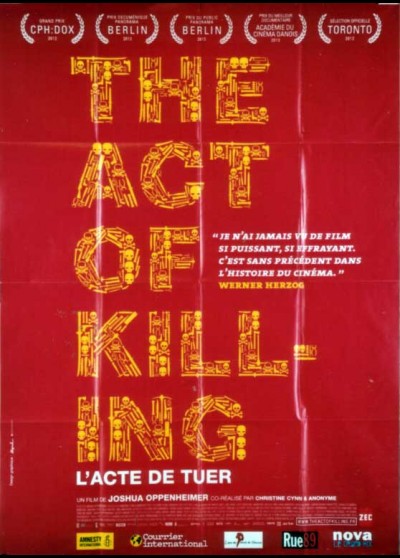 affiche du film ACT OF KILLING (THE) / L'ACTE DE TUER