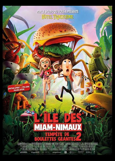 affiche du film TEMPETE DE BOULETTES GEANTS 2 L'ILE DES MIAM NIMAUX