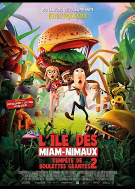 affiche du film TEMPETE DE BOULETTES GEANTS 2 L'ILE DES MIAM NIMAUX