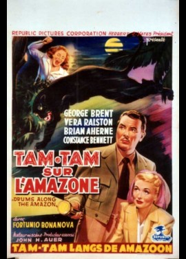 DRUMS ALONG THE AMAZON / ANGEL ON THE MAZON movie poster