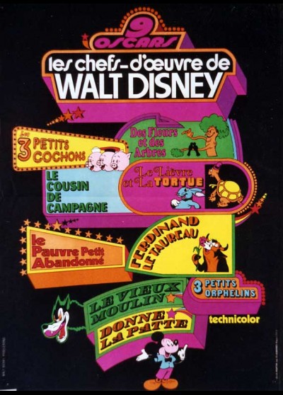 affiche du film CHEFS D'OEUVRE DE WALT DISNEY (LES)