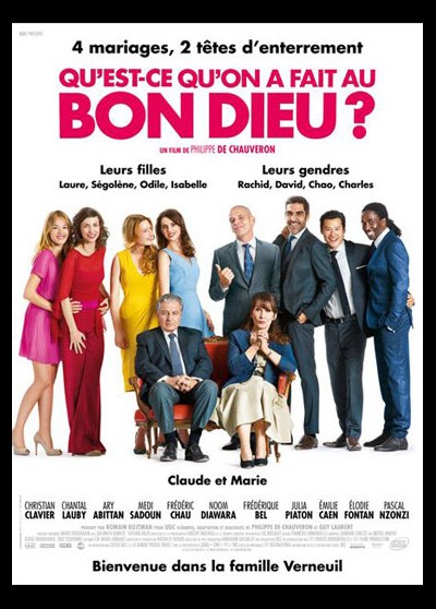 Quest Ce Quon A Fait Au Bon Dieu 2streaming affiche du film QU'EST CE QU'ON A FAIT AU BON DIEU 40x60 cm | eBay