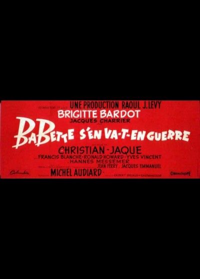BABETTE S'EN VA T'EN GUERRE movie poster