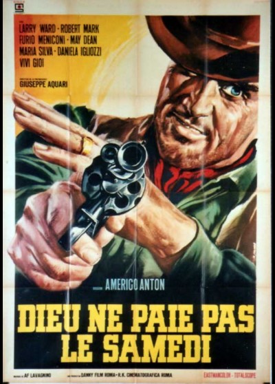 affiche du film DIEU NE PAIE PAS LE SAMEDI