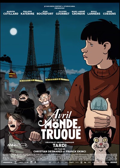 affiche du film AVRIL ET LE MONDE TRUQUE