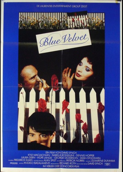 BLUE VELVET movie poster