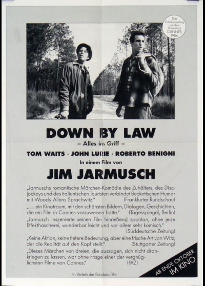 DOWN BY LAW movie poster
