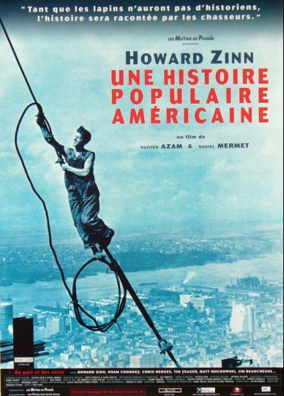 affiche du film HOWARD ZINN UN HISTOIRE POPULAIRE AMERICAINE