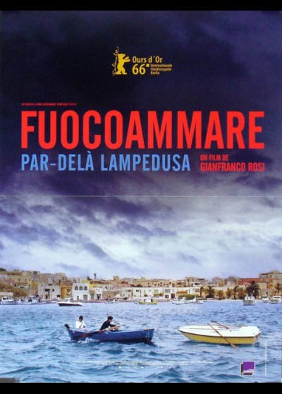 affiche du film FUOCOAMMARE PAR DELA LAMPEDUSA