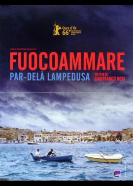 affiche du film FUOCOAMMARE PAR DELA LAMPEDUSA