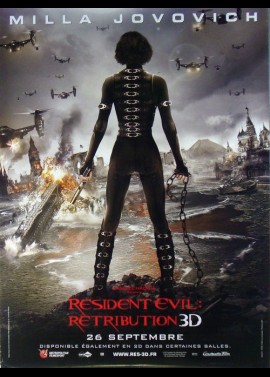 RESIDENT EVIL RETRIBUTION movie poster