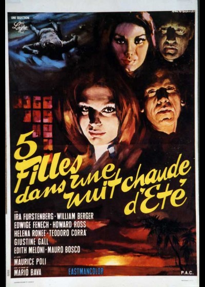 affiche du film CINQ FILLES DANS UNE NUIT CHAUDE D'ETE