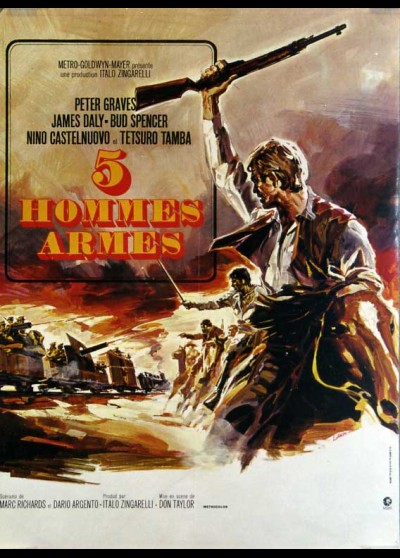 affiche du film CINQ HOMMES ARMES