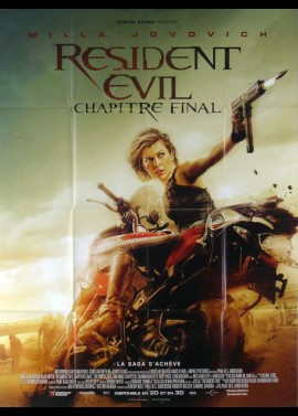 RESIDENT EVIL THE FINAL CHAPTER movie poster