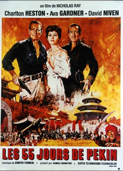 55 DAYS AT PEKING movie poster