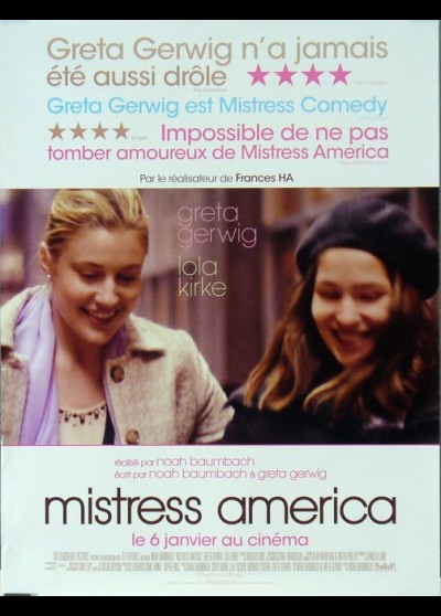 affiche du film MISTRESS AMERICA